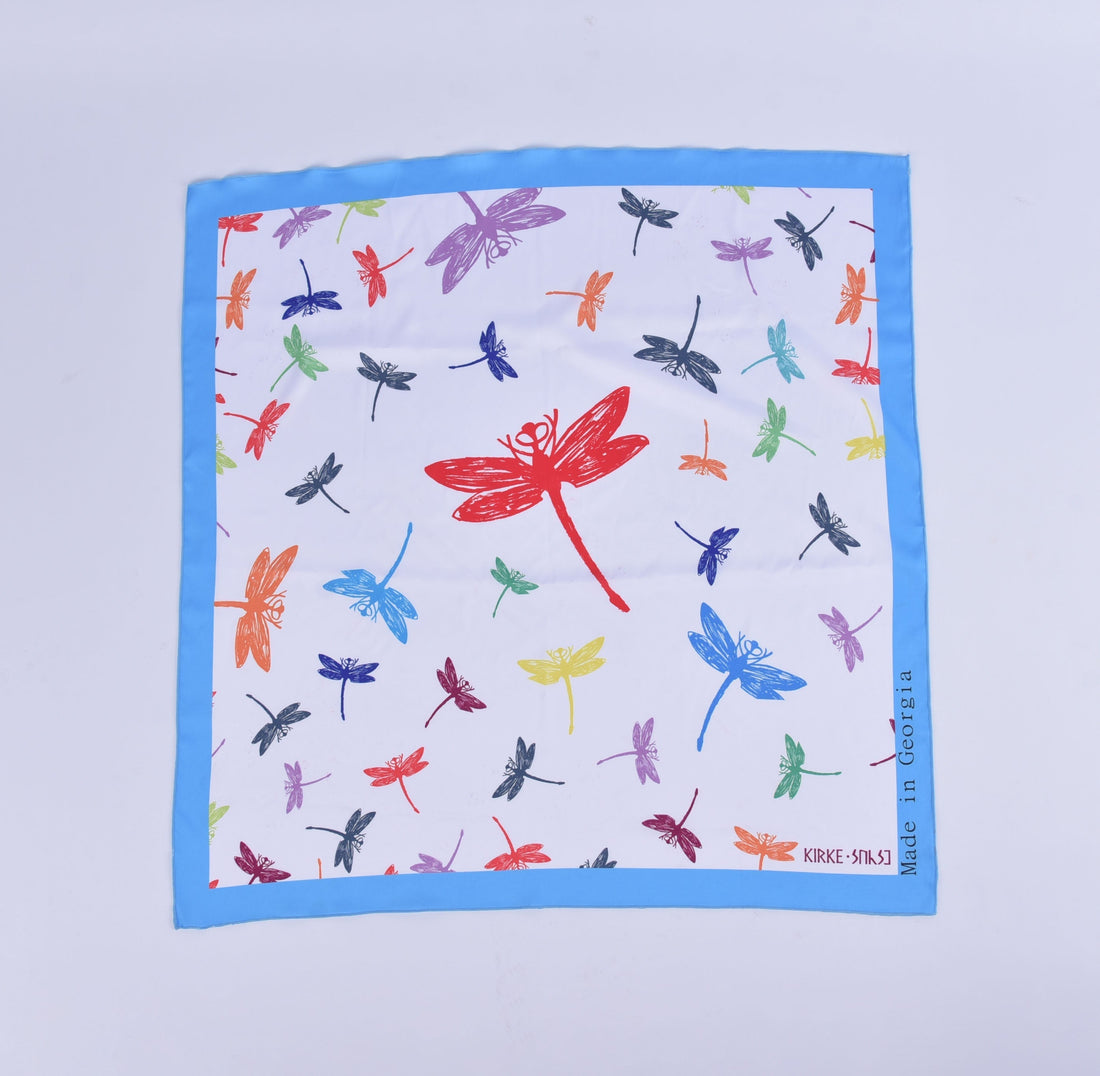 alt="Kirke Dream silk scarf design sketch – Georgian mythology"