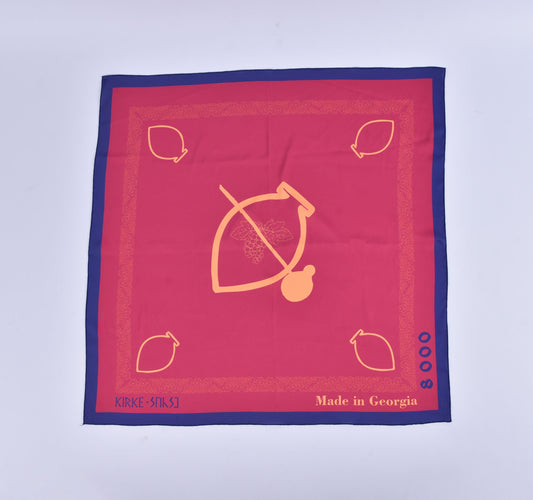 Saperavi silk scarf by Kirke – inspired by Colchian vineyard grapes