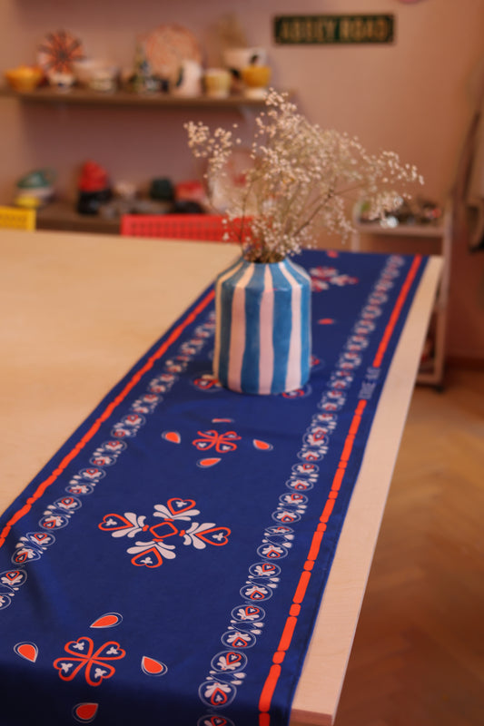 Table Runner - Colorful Georgian Ornament