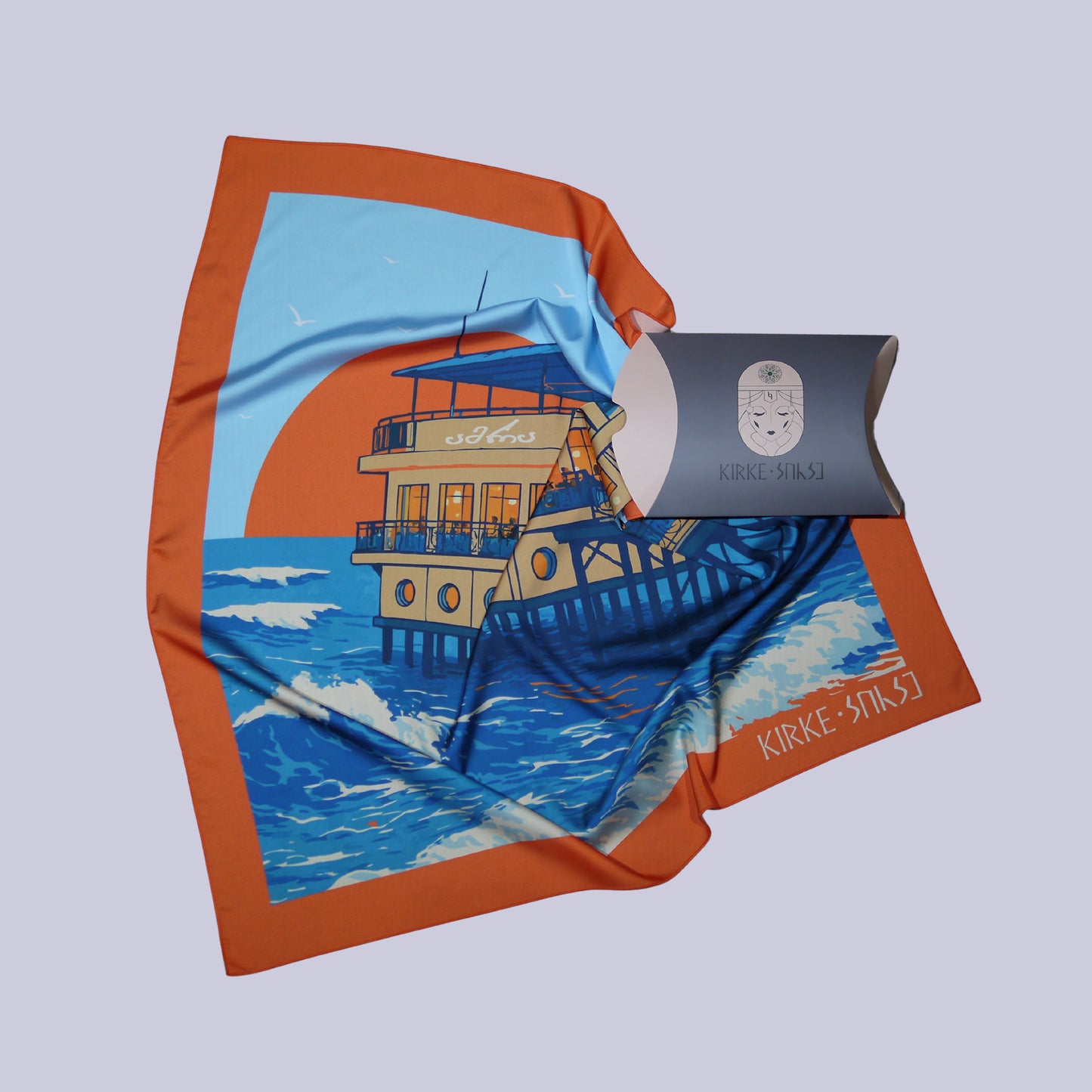 კირკე აბრეშუმის შარფი „ამრა“ – პრემიალური აქსესუარი მოდური სტილისთვის