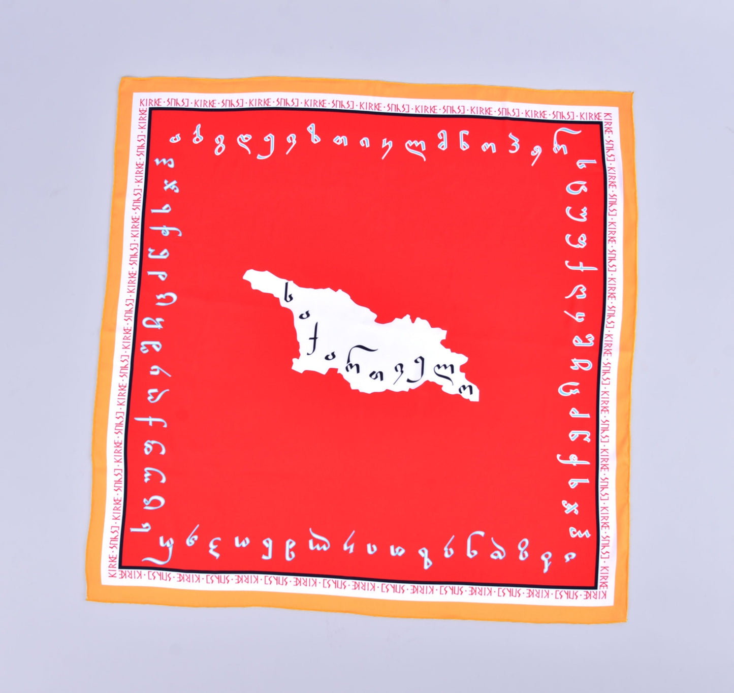 კირკეს აბრეშუმის შარფი „საქართველო“ – სრული ხედით