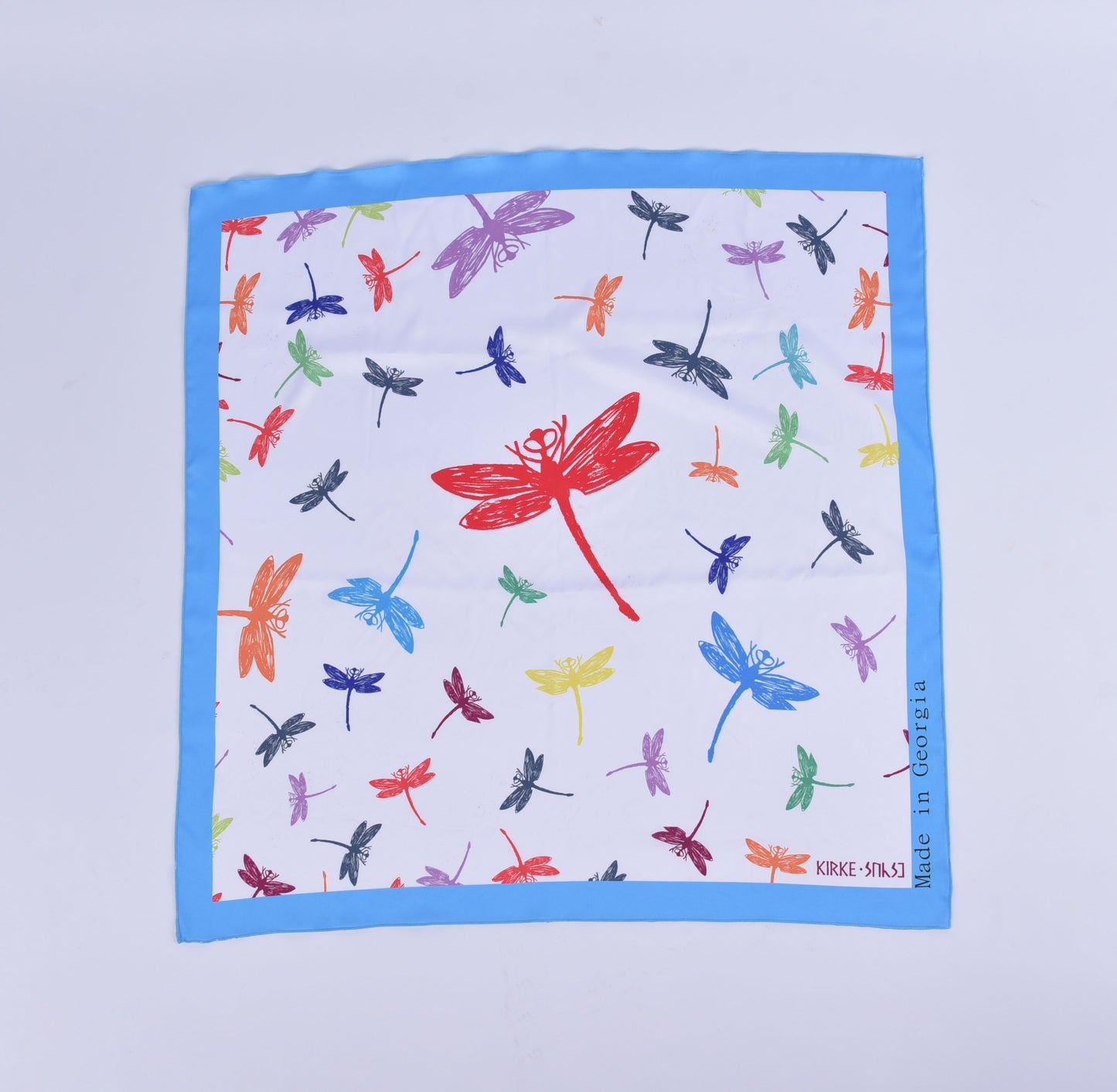 კირკეს აბრეშუმის შარფი "კირკეს სიზმარი" – სრული ხედით, უნიკალური დიზაინით